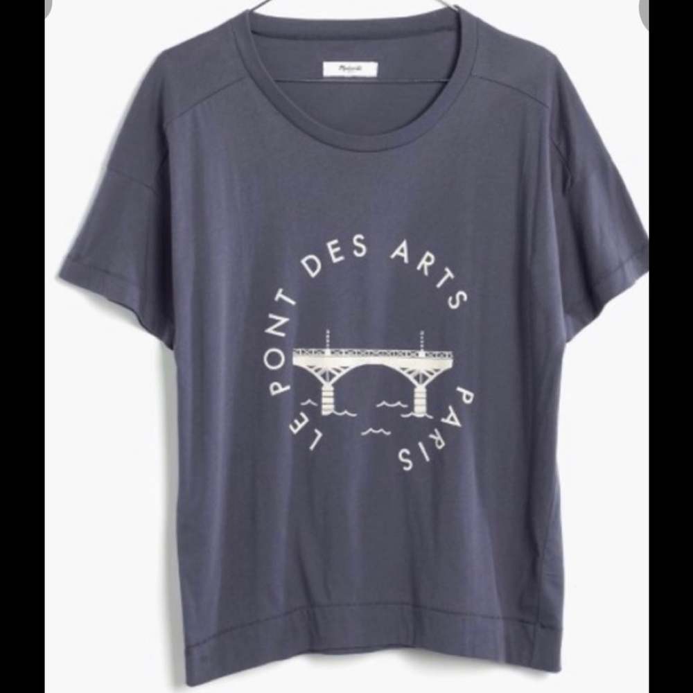 Madewell Le Pont Des Arts Paris Graphic Tee
